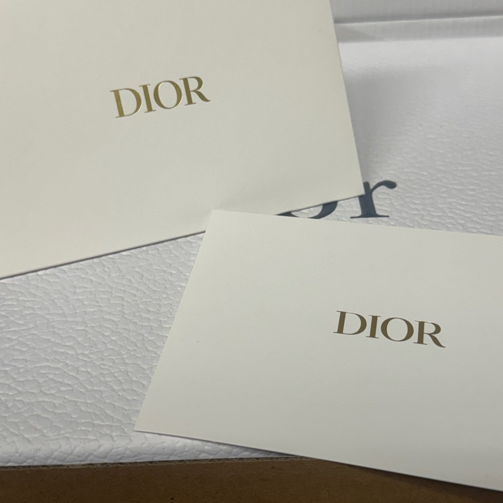 Dior gift message card with envelope
